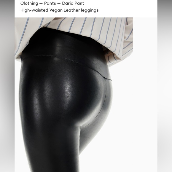 Aritzia Wilfred Free Daria vegan leather leggings XS - Picture 11 of 15